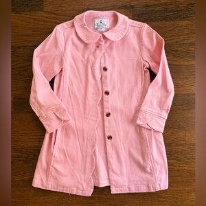 Classic Prep Georgina Pink Scalloped Pique Coat size S (5/6)